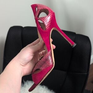 Jimmy choo Red Suede Sandals